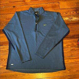 Nike Blue Performance Jacket with Stand-Up Collar